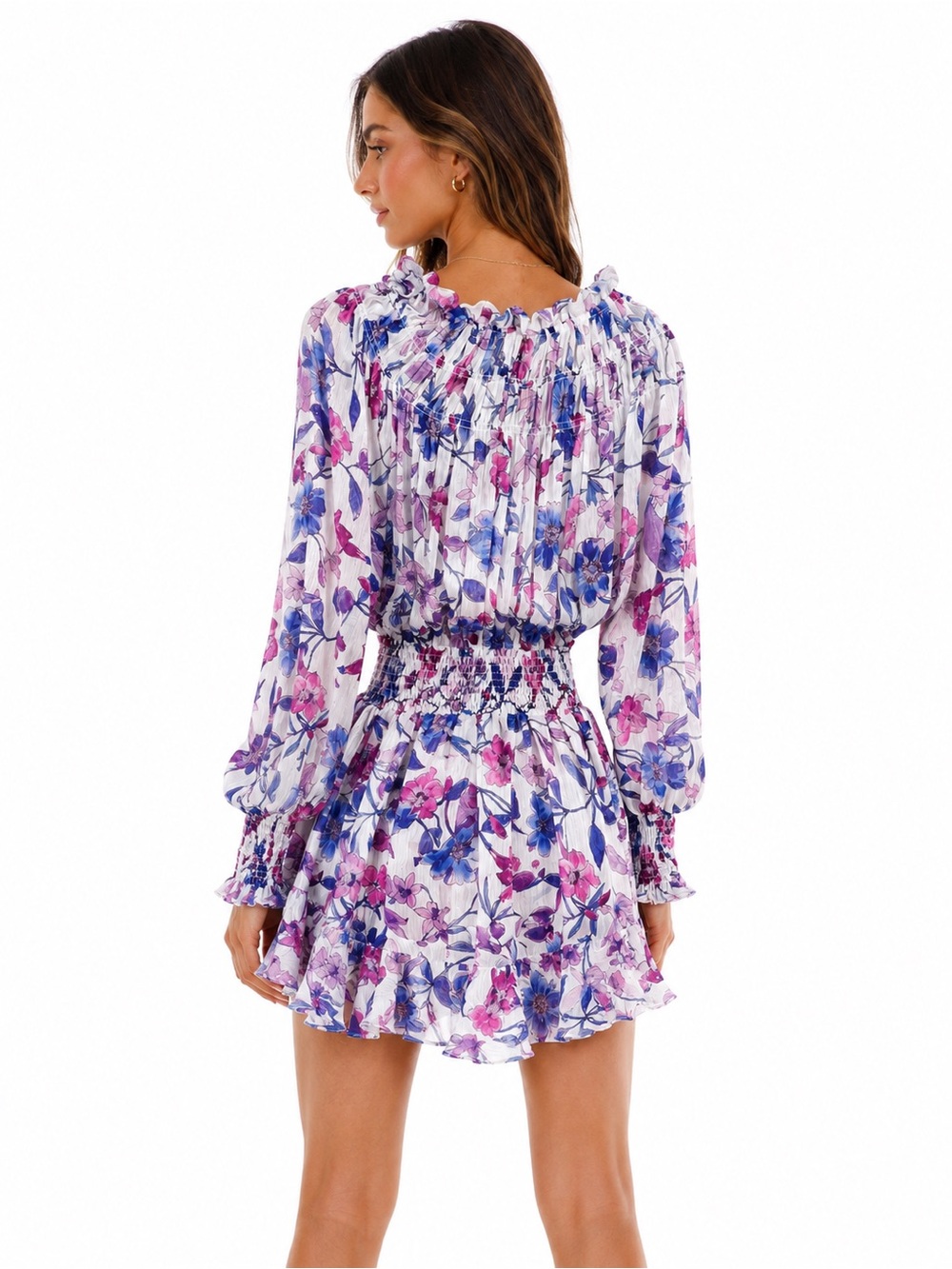 🌺 MISA Los Angeles Floral Mini Dress - Picture 2 of 4